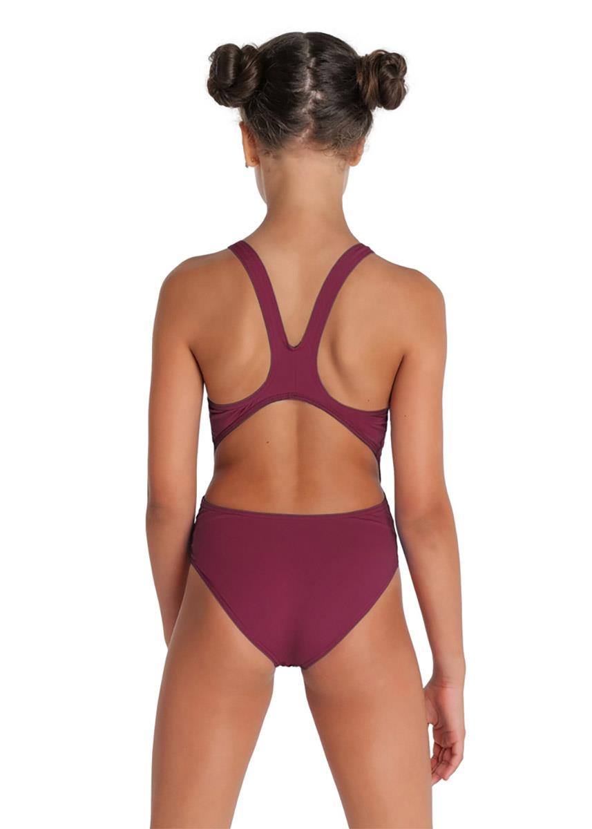 Arena Kids Team Swim Tech Solid Swimsuit - Red Fandango/White-brand