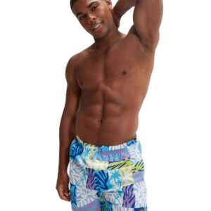 Speedo Digital Printed Leisure 16" Watershort - Cobalt / Blue / Purple / Lime