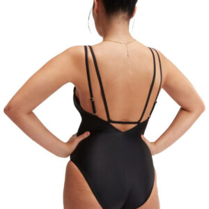 Speedo Womens Shaping Strappy Swimsuit – Black