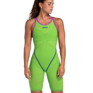 Arena Powerskin Primo Open Back Kneesuit - Emerald Boa