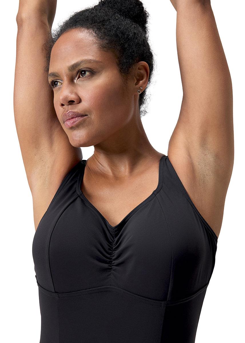 Speedo Womens AquaNite Shaping One Piece Swimsuit - Black-607972