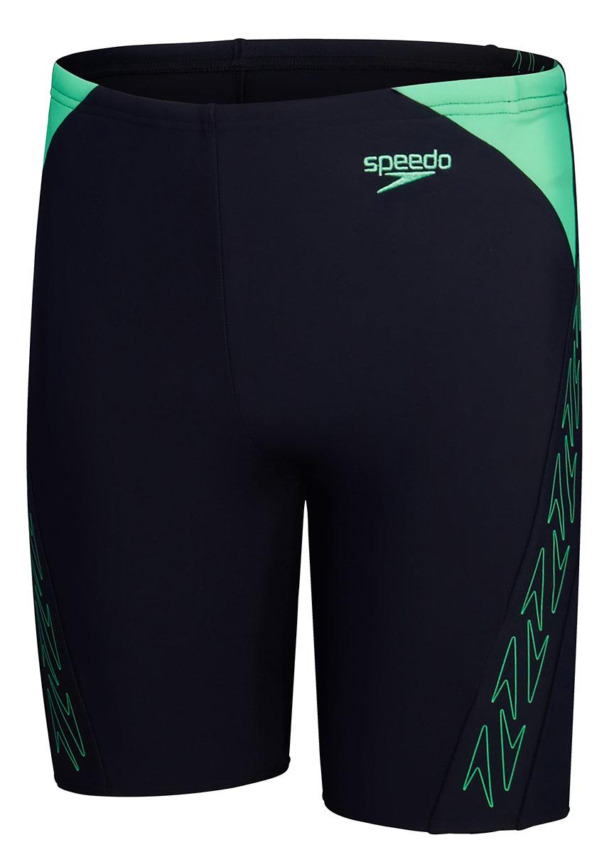 Speedo Boys HyperBoom Splice Jammer - Navy Blue / Green