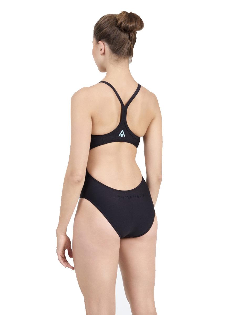 Aquasphere Womens Essential Flyback Swimsuit - Black-brand
