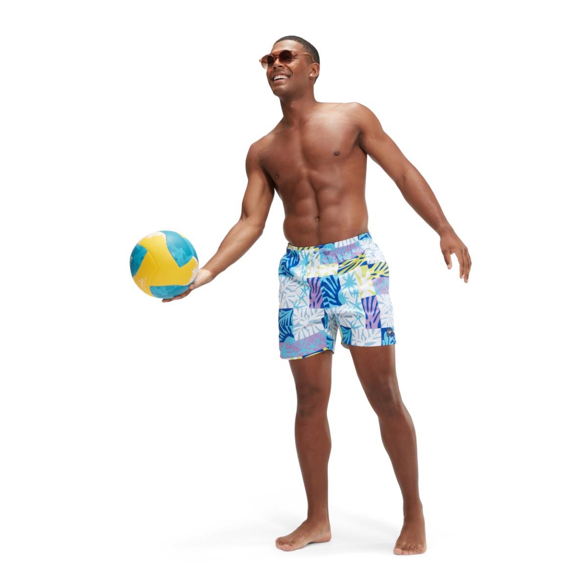 Speedo Digital Printed Leisure 16" Watershort - Cobalt / Blue / Purple / Lime-608443