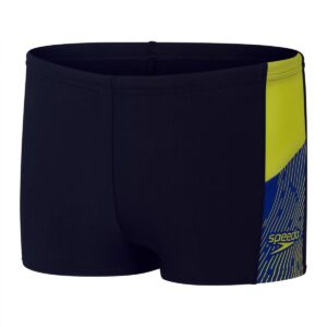 Speedo Boys Dive Aquashort - Navy / Lemon / Cobalt