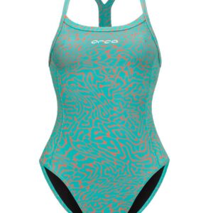 Orca Women's Core Thinstrap Swimsuit - Orange Diploria-0