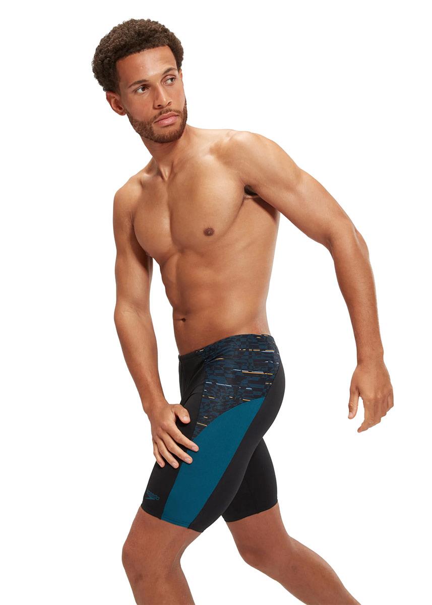 Speedo END+ MAX Splice Mid Jammer - Black / Dark Blue-609442