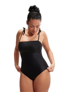 Speedo Womens Shaping Bandeau Swimsuit - Black