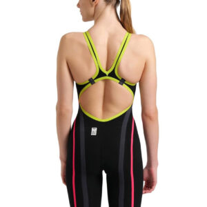 Arena Powerskin Carbon Core FX Openback Kneesuit – Black / Fluo Yellow