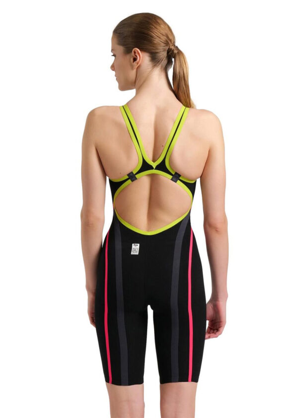 Arena Powerskin Carbon Core FX Openback Kneesuit – Black / Fluo Yellow