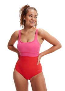 Speedo Shaping Contour Eclipse Swimsuit - Watermelon / Pink