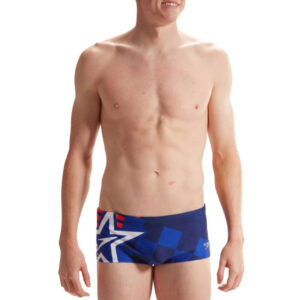 Speedo Placement Digital 17 cm Superstar Brief - Blue / Cobalt / Watermelon / White