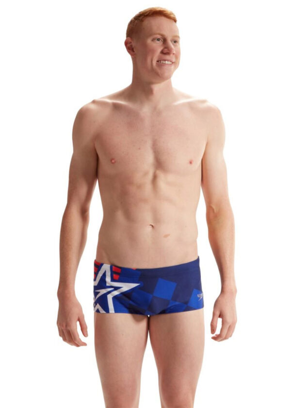Speedo Placement Digital 17 cm Superstar Brief - Blue / Cobalt / Watermelon / White