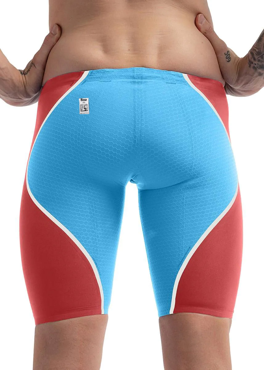 Speedo Fastskin LZR Pure Intent 2.0 Jammer - Picton Blue / Flame Red-brand