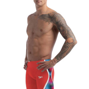 Speedo Fastskin LZR Pure Intent 2.0 Jammer - Flame Red / Picton Blue