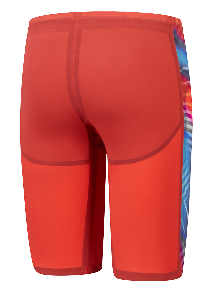 Speedo Fastskin LZR Pure Valor 2.0 High Waisted Jammer - Flame Red / Picton Blue-612306