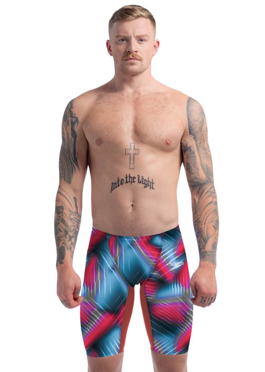 Speedo Fastskin LZR Pure Valor 2.0 Jammer - Flame Red / Picton Blue