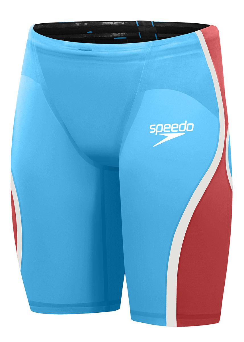 Speedo Fastskin LZR Pure Intent 2.0 Jammer - Picton Blue / Flame Red-611621