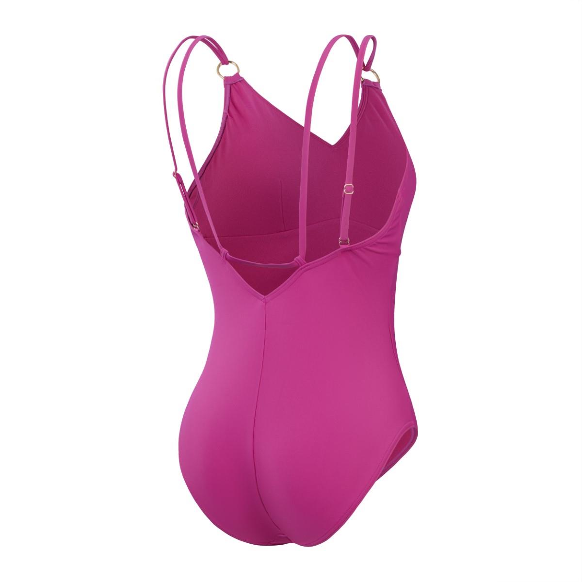 Speedo Womens Shaping Strappy Swimsuit - Wineberry-610672