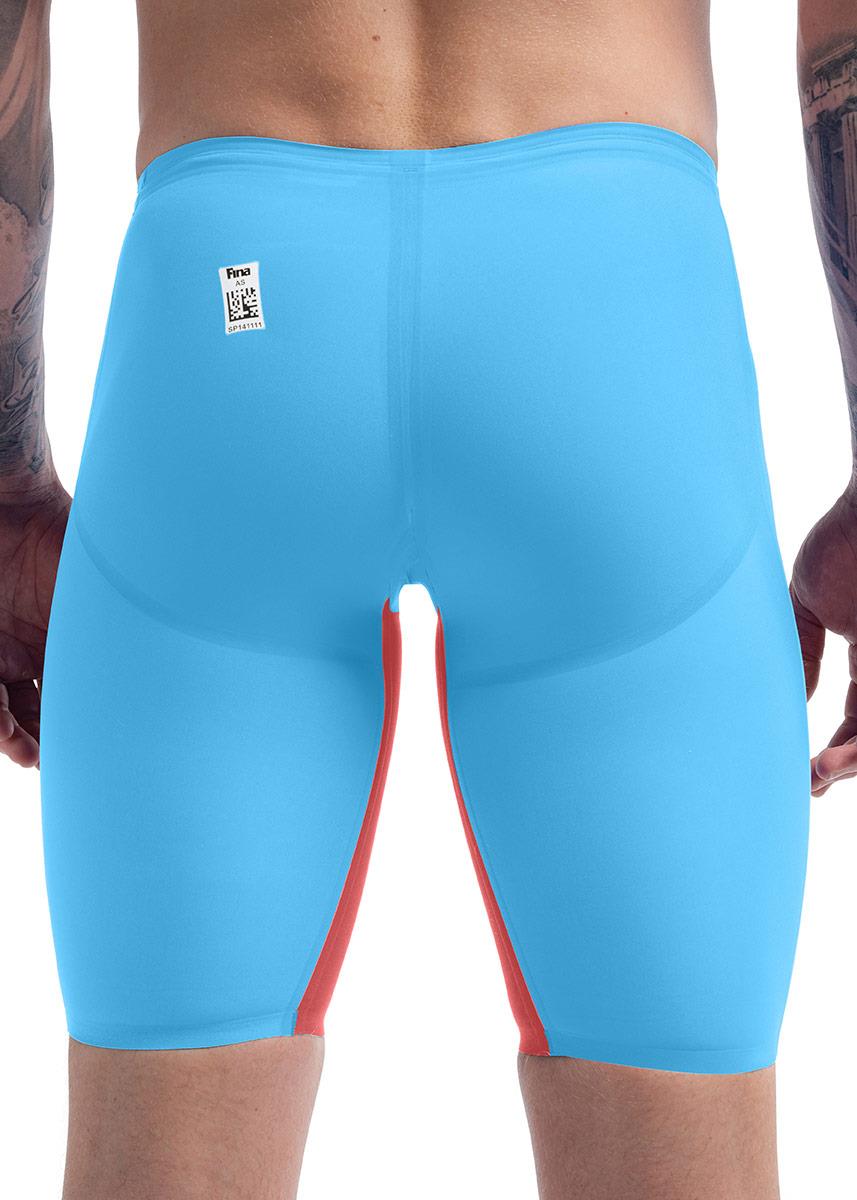 Speedo Fastskin LZR Pure Valor 2.0 High Waisted Jammer - Picton Blue / Flame Red-brand