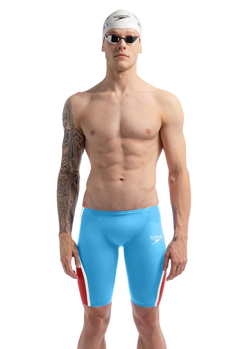 Speedo Fastskin LZR Pure Intent 2.0 Jammer - Picton Blue / Flame Red-611620