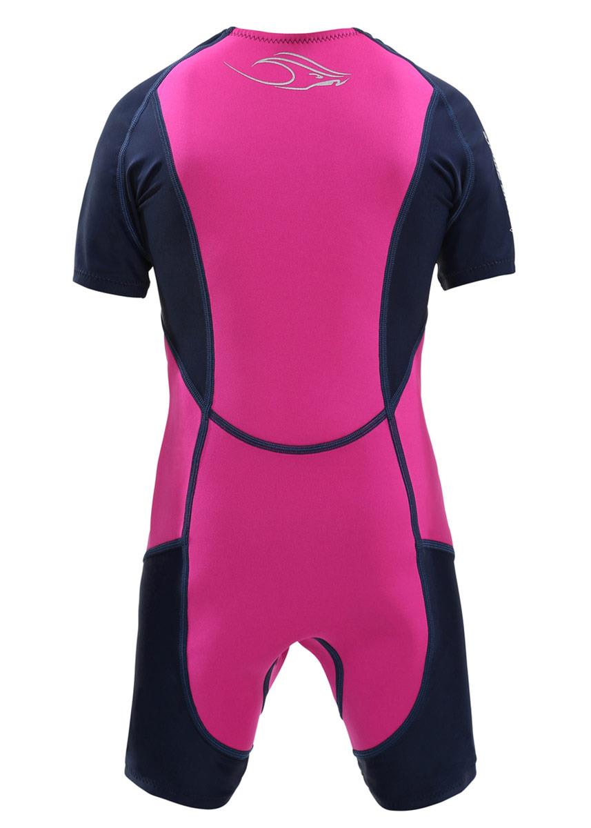 Aquasphere Stingray HP2 Junior Short Sleeve Wetsuit - Pink / Navy Blue-brand