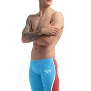 Speedo Fastskin LZR Pure Intent 2.0 Jammer - Picton Blue / Flame Red-0