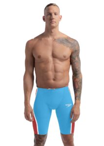 Speedo Fastskin LZR Pure Intent 2.0 High Waist Jammer - Picton Blue / Flame Red