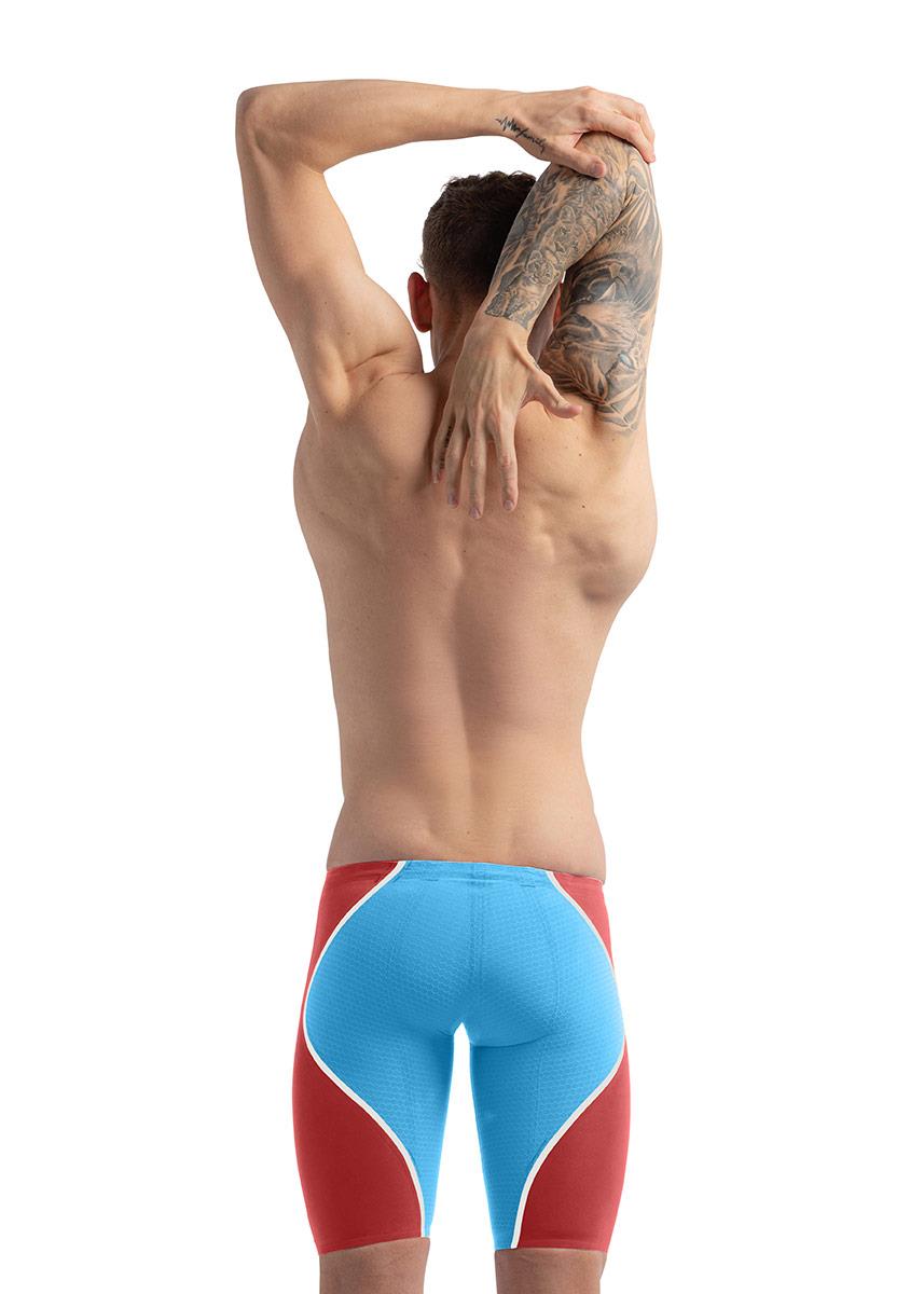 Speedo Fastskin LZR Pure Intent 2.0 Jammer - Picton Blue / Flame Red-611619