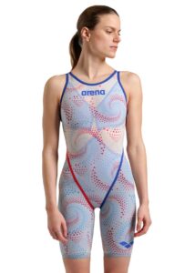 Arena Limited Edition Powerskin Carbon Glide Openback Kneesuit - Fireflow