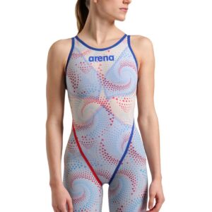 Arena Limited Edition Powerskin Carbon Glide Openback Kneesuit - Fireflow