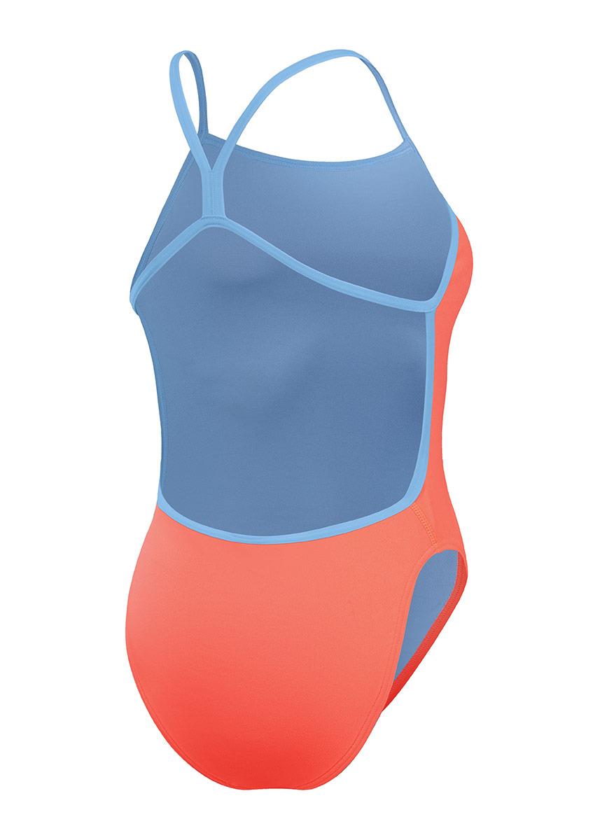 Speedo Solid Vback Swimsuit - Peach-612216