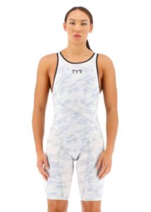TYR Venzo Camo Closed Back Kneeskin - White