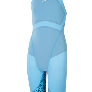 Speedo Fastskin Junior LZR Ignite Kneeskin - Picton Blue / Siren Red
