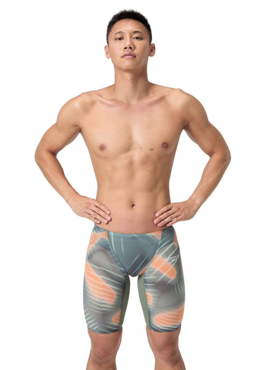 Speedo Fastskin LZR Pure Valor 2.0 Jammer - Country Green / Nectarine-0