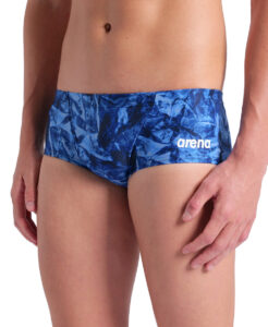 Arena Crackle Low Waist Swim Short - Black / Royal Blue
