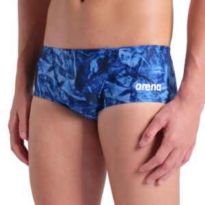 Arena Crackle Low Waist Swim Short - Black / Royal Blue