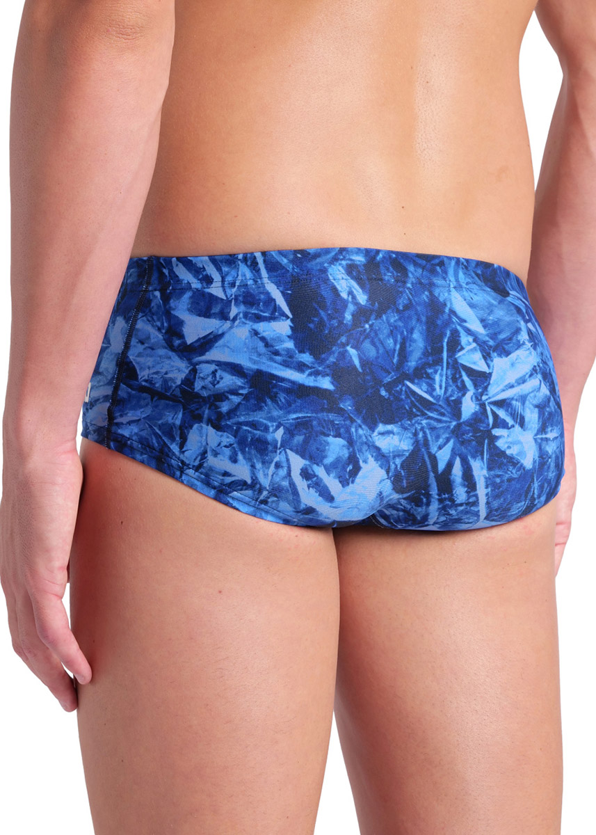 Arena Crackle Low Waist Swim Short - Black / Royal Blue-brand