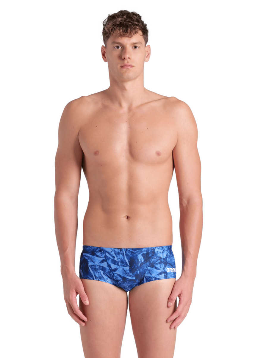Arena Crackle Low Waist Swim Short - Black / Royal Blue-618734