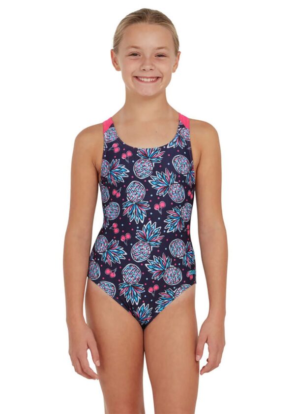 Zoggs Girls Fruity Flyback Swimsuit