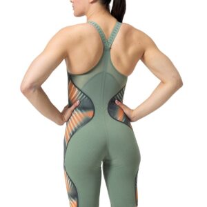 Speedo Fastskin LZR Pure Intent 2.0 Closedback Kneeskin – Green / Orange