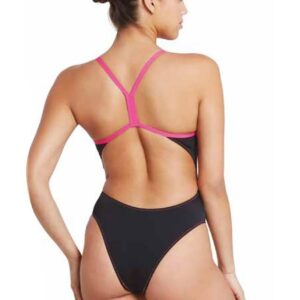 Zoggs Blaze Skyback Swimsuit – Black / Magenta