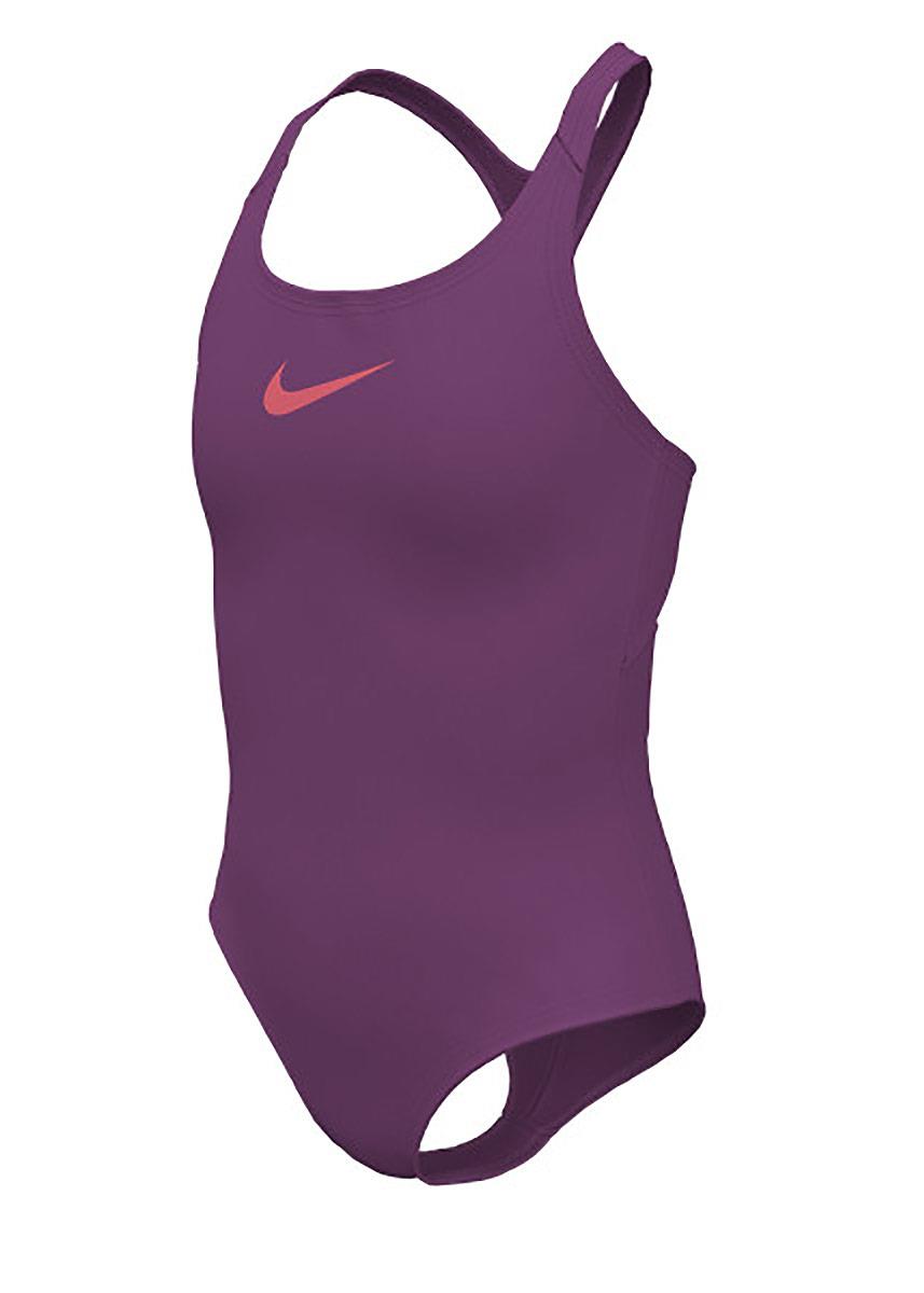 Nike Essential Girls Racerback One Piece Swimsuit - Hot Fuchsia-thumbnail