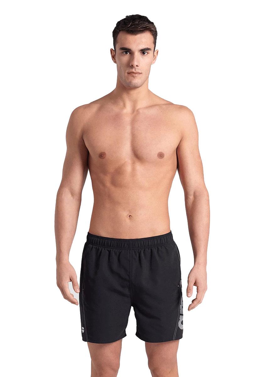 Arena Men's Fundamentals Logo Boxer - Black / White