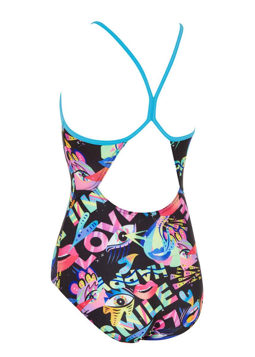 Zoggs Girls Joyful Sprintback Swimsuit-618896