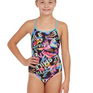 Zoggs Girls Joyful Sprintback Swimsuit