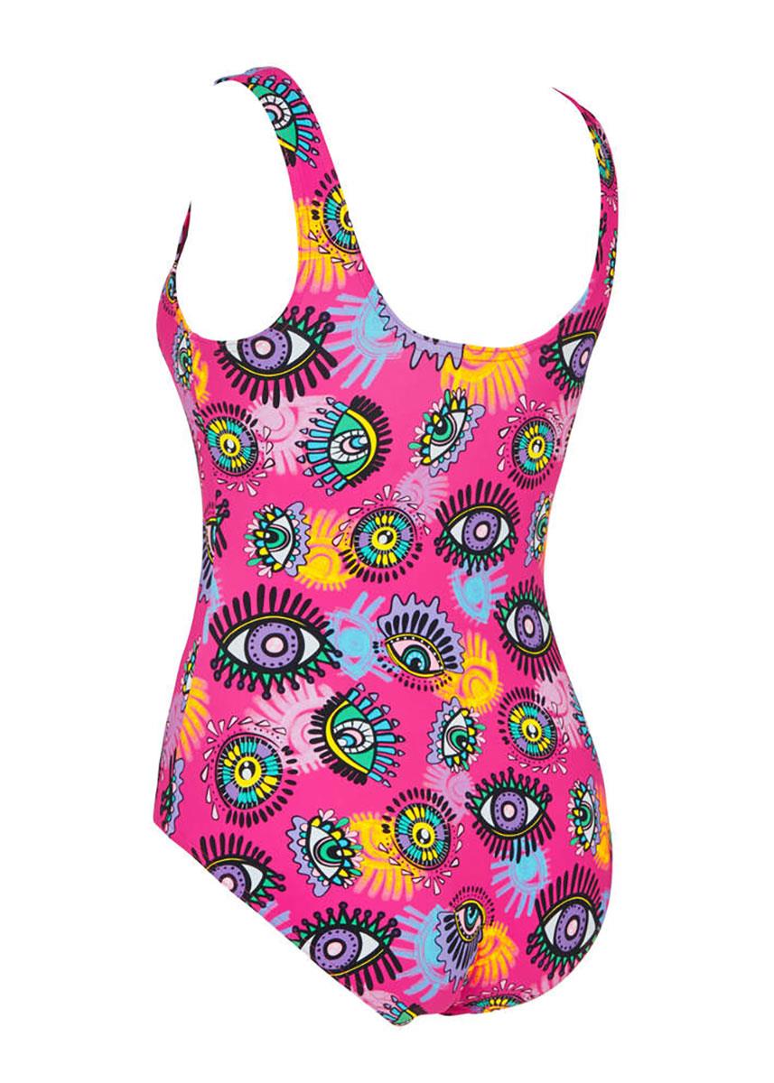 Zoggs Look Inside Scoopback Thermal Lined Swimsuit - Magenta-brand