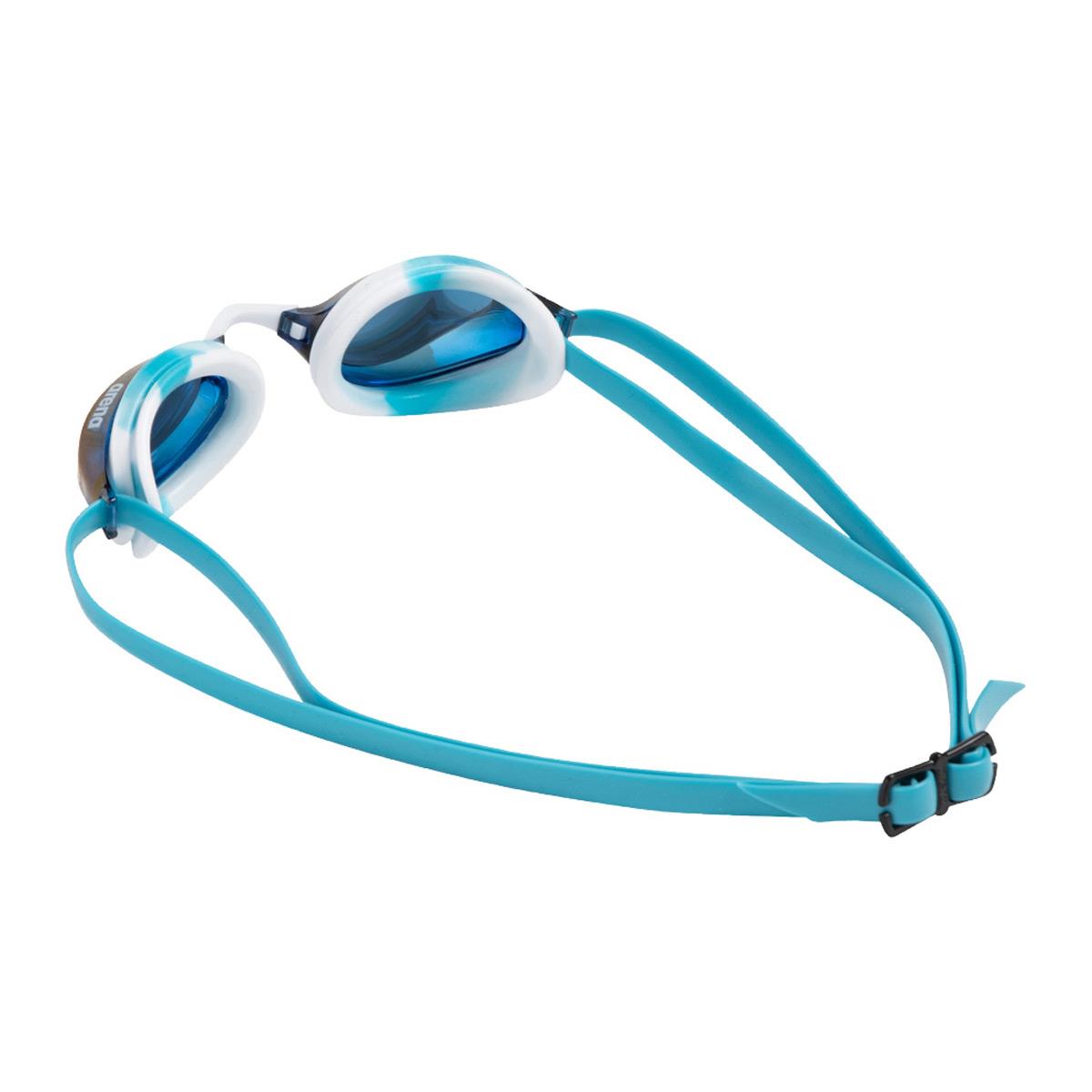 Arena Python Mirror Goggles - Blue Mirror / White / Sky-618183