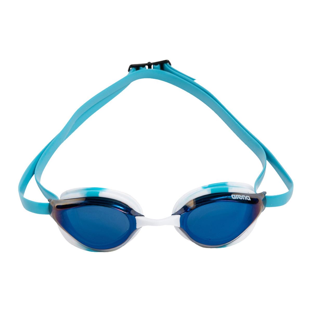 Arena Python Mirror Goggles - Blue Mirror / White / Sky-618184