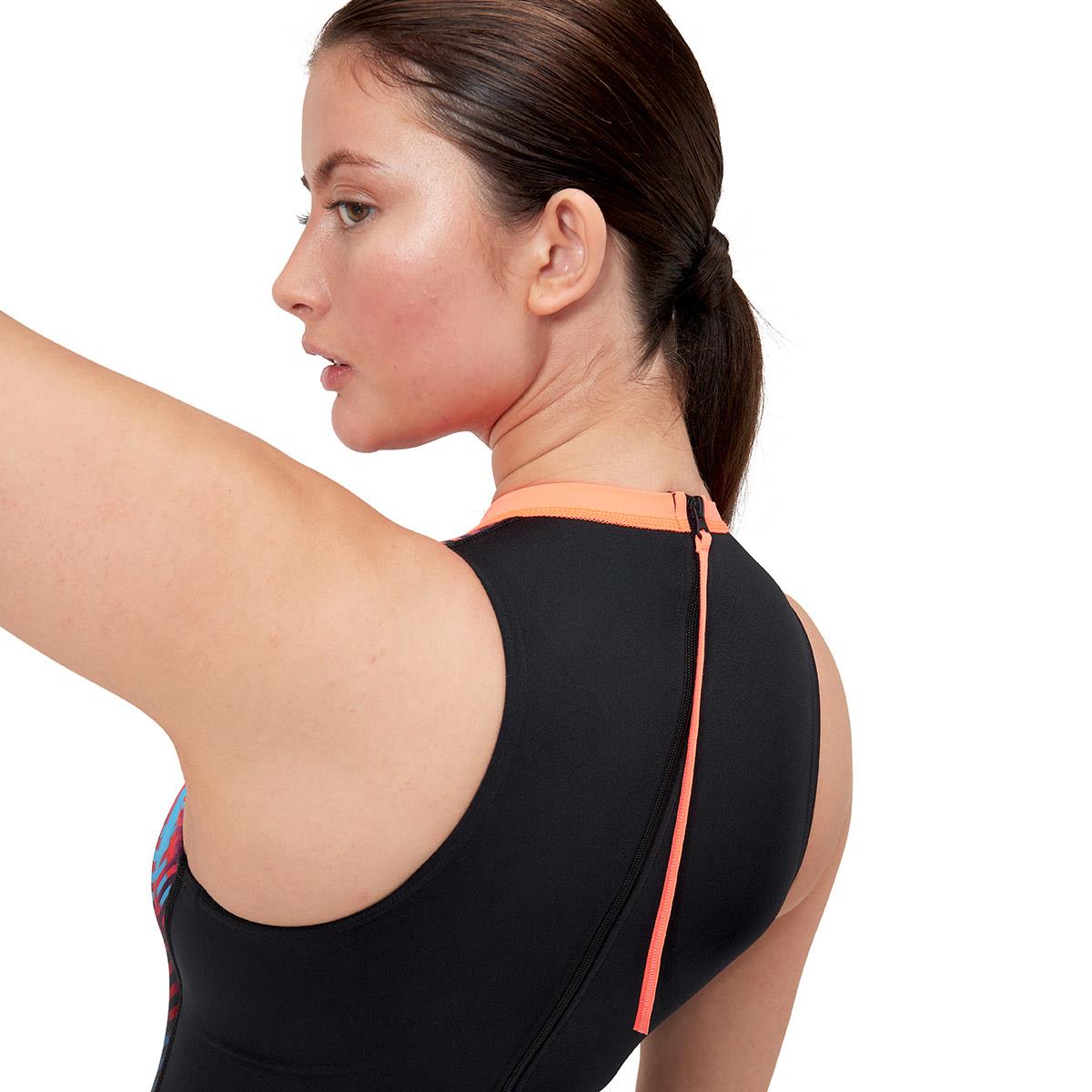 Speedo Printed Hydrasuit - Black / Red-619445